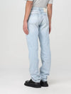 Classic Fit Cotton Denim Straight Jeans Light Blue - AMI - BALAAN 5