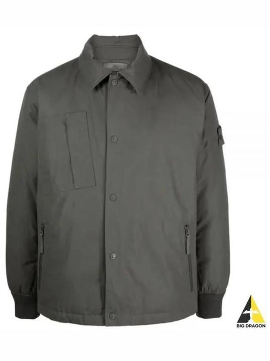 Ghost Piece O-Ventile Down Jacket Grey - STONE ISLAND - BALAAN 2