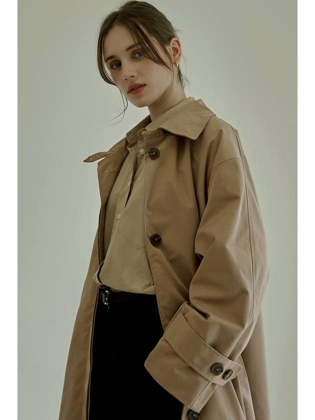 Nuage Flow Trench Coat Beige - LAMARO - BALAAN 1