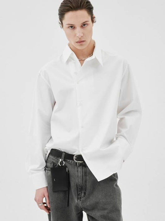 unbalanced neck shirt white - MUILL - BALAAN 1