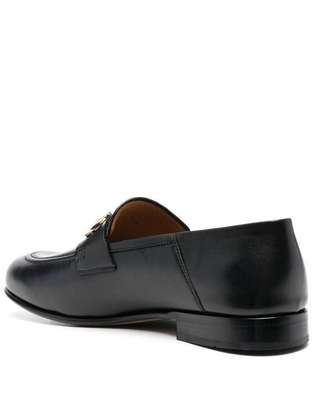 Gancini Ornament Mule Loafers Black - SALVATORE FERRAGAMO - BALAAN 4