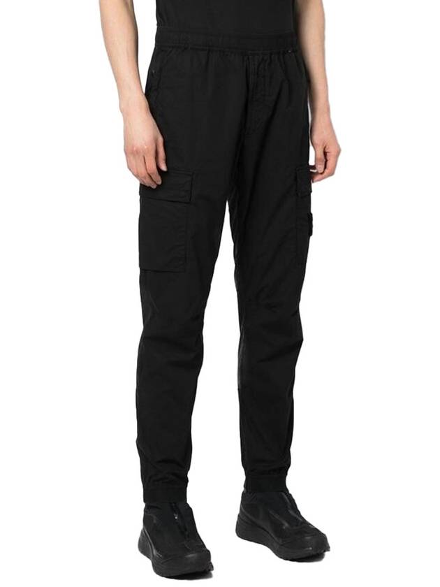 Wappen Patch Cargo Track Pants Black - STONE ISLAND - BALAAN 4