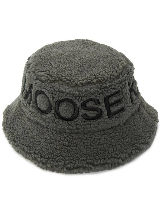 Cobble Embroidered Logo Bucket Hat Green - MOOSE KNUCKLES - BALAAN 2