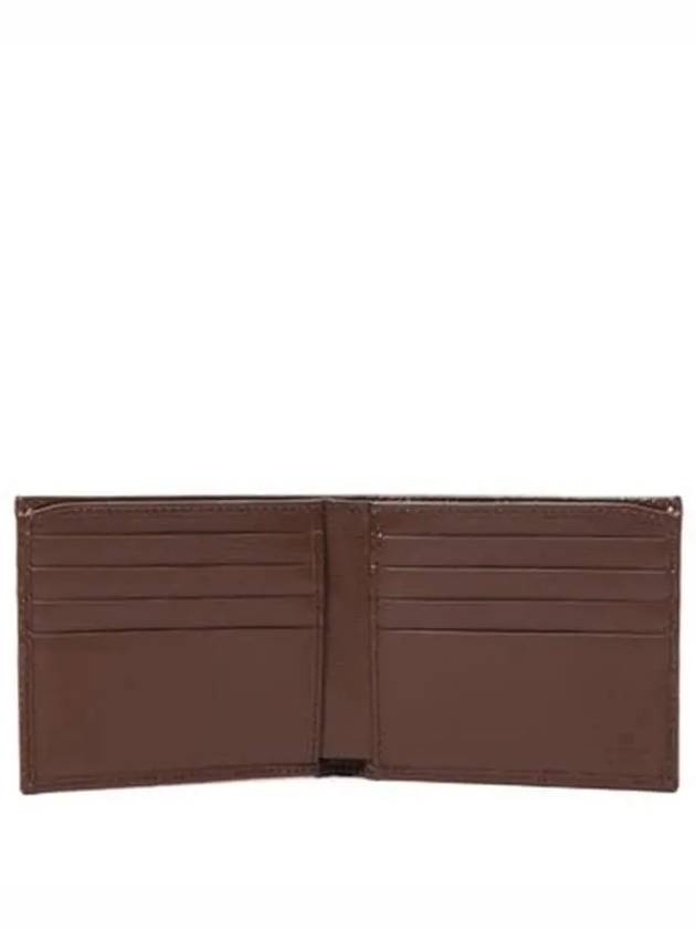 GG Supreme Interlocking Half Wallet Brown - GUCCI - BALAAN 4