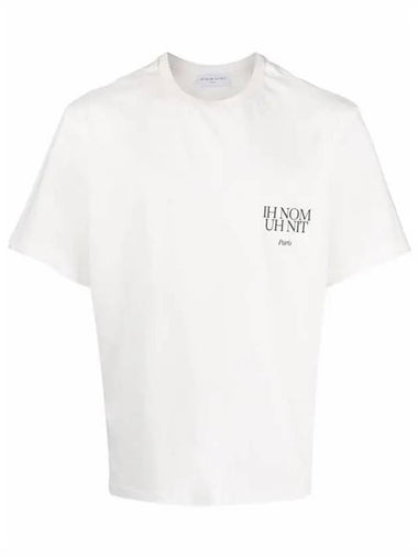 Printing Short Sleeve T-Shirt White - IH NOM UH NIT - BALAAN 1