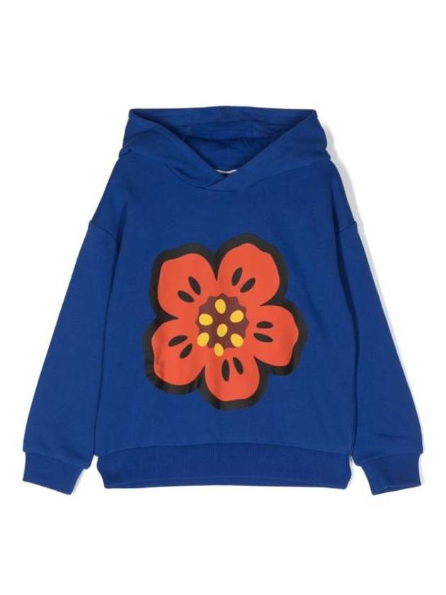 Kids Boke Flower Hoodie Blue - KENZO - BALAAN 1