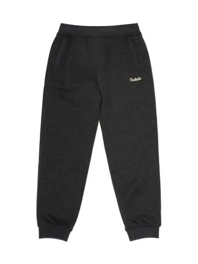 KODAK Brownie semi overfit light warm brushed jogger pants CHARCOAL - KODO - BALAAN 1