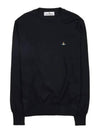 ORB Embroidered Crew Neck Knit Top Black - VIVIENNE WESTWOOD - BALAAN 2