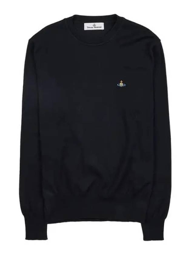 ORB Embroidered Crew Neck Knit Top Black - VIVIENNE WESTWOOD - BALAAN 2