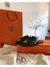 Izmir Sandal Calfskin & Noir - HERMES - BALAAN 3