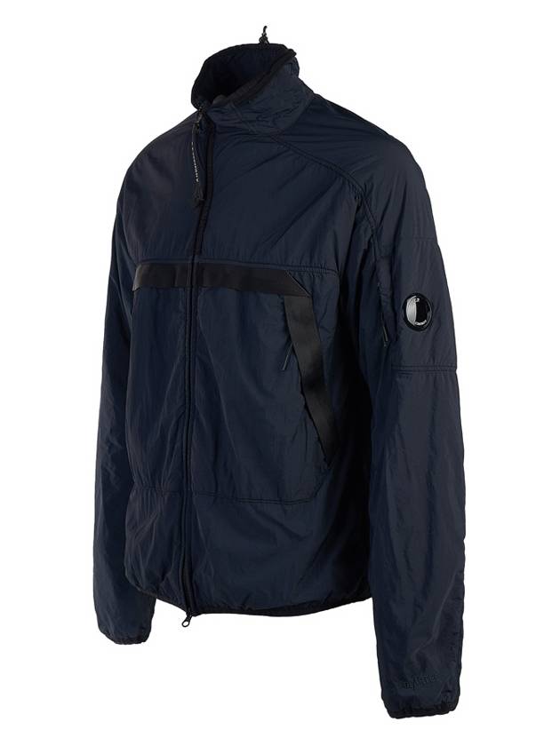 Men's Lens Wappen Zip-Up Jacket Navy - CP COMPANY - BALAAN 3