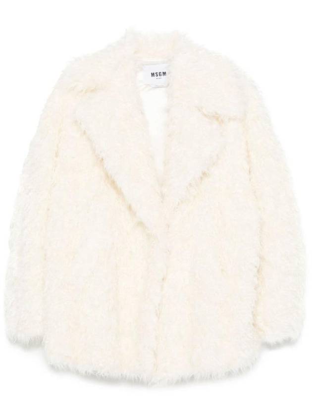 eco fur jacket off white - MSGM - BALAAN 1