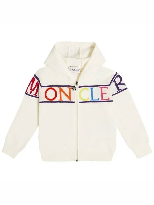 Baby Girls Hooded Zip up Wool Cardigan 9B00002 M1241 034 - MONCLER - BALAAN 1