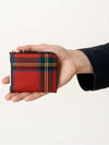 tartan red patchwork Wallet - COMME DES GARCONS - BALAAN 7