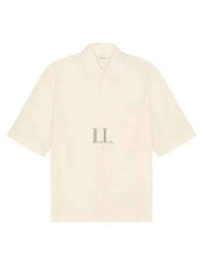 Camp Collar Cotton Short Sleeve Shirt Ecru - LEMAIRE - BALAAN 2