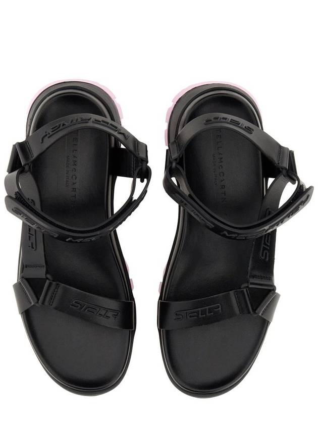 trace strap platform sandals pink black - STELLA MCCARTNEY - BALAAN 3