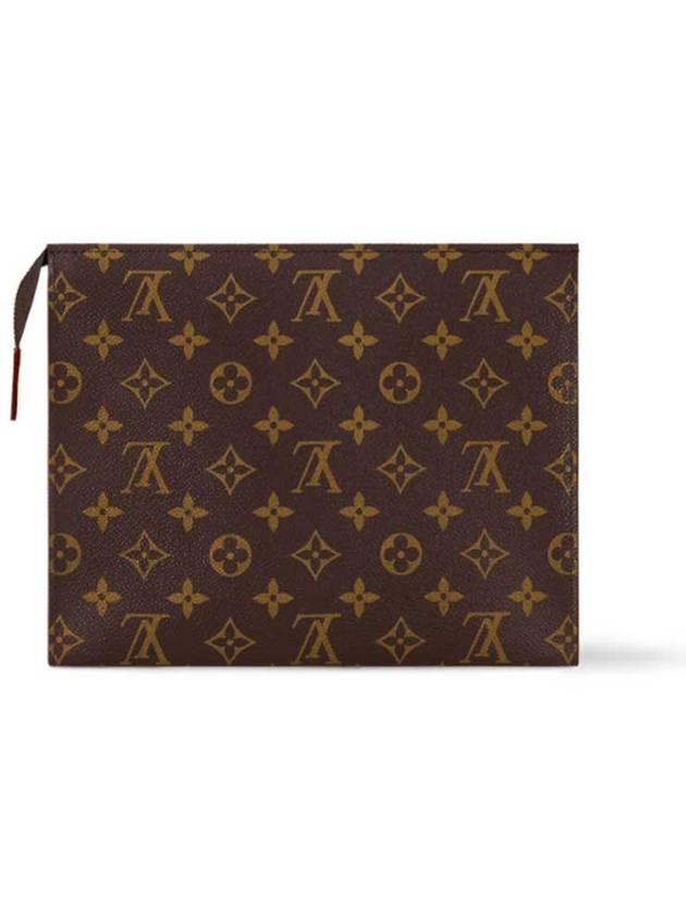 Poche Toilet Monogram Canvas Pouch Bag Brown - LOUIS VUITTON - BALAAN 3