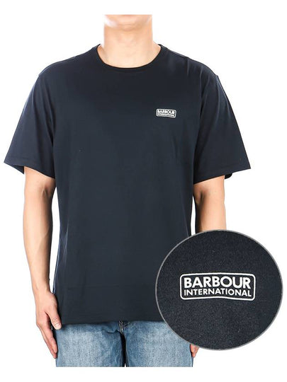 Men's Small Logo Essential Short Sleeve T-Shirt Navy - BARBOUR - BALAAN 2