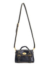 Contrast Raw Edge Mini Alexa Tote Bag Dark Navy - MULBERRY - BALAAN 7