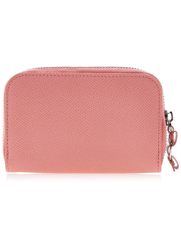 Vara Bow Zipper Card Wallet Coral - SALVATORE FERRAGAMO - BALAAN 4