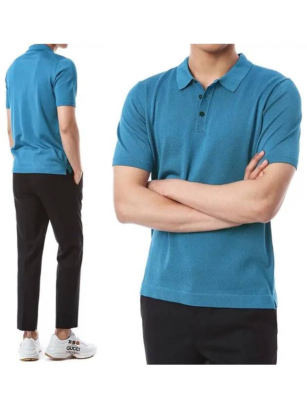 Button collar short sleeve knit RC20024 14 - ROBERTO COLLINA - BALAAN 1