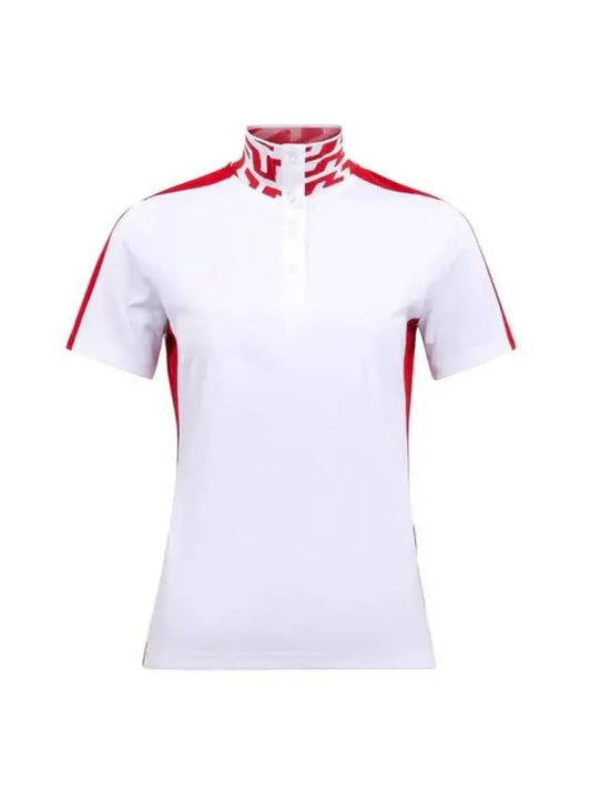 Women's Pip Polo Short Sleeve T-Shirt White - J.LINDEBERG - BALAAN 1