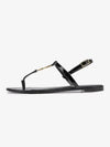 Women's Monogram Cassandra Sandals Black - SAINT LAURENT - BALAAN 2