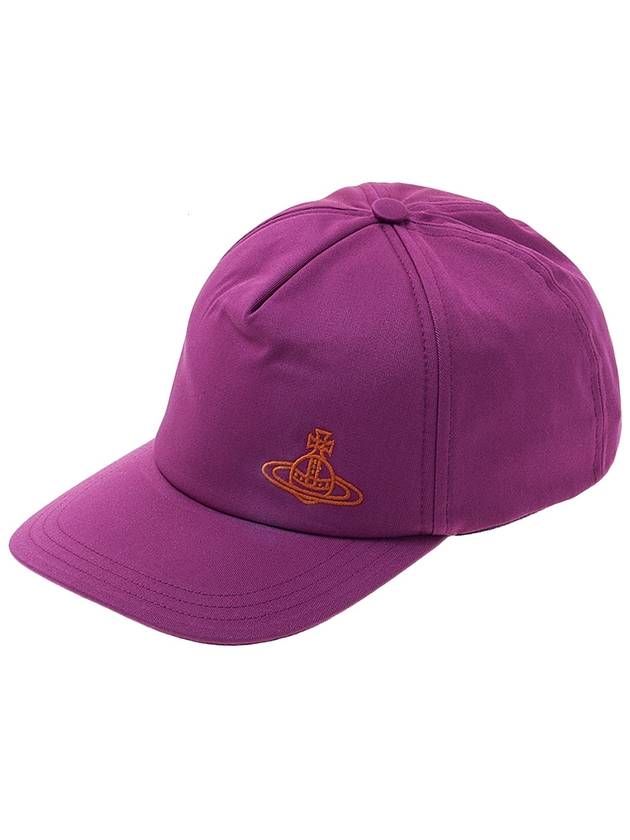 Embroidered ORB Logo Classic Ball Cap Purple - VIVIENNE WESTWOOD - BALAAN 2