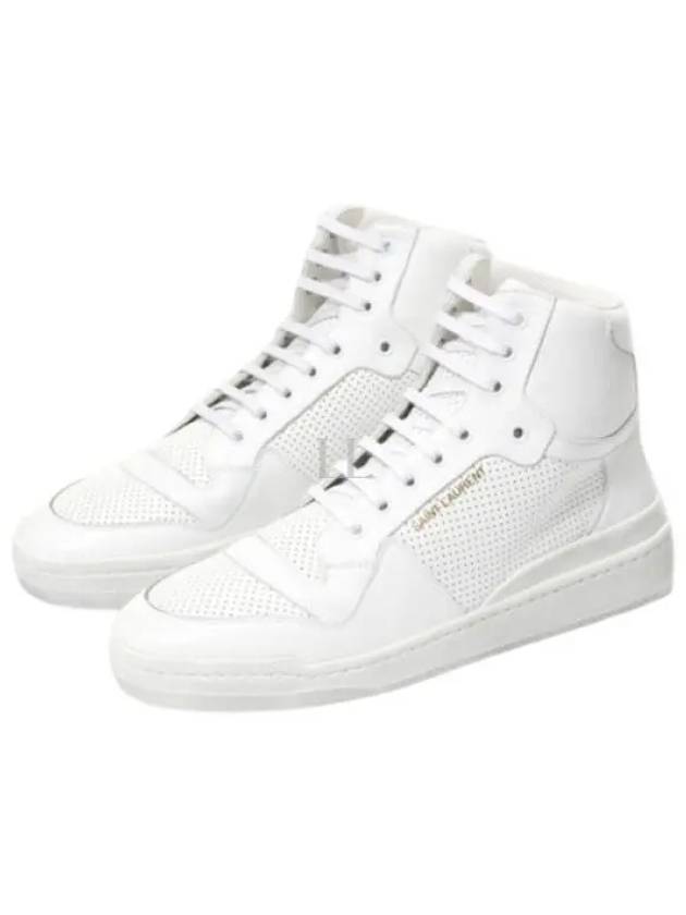 Men's High Top Sneakers White - SAINT LAURENT - BALAAN 2
