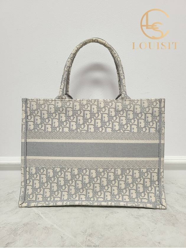 Used luxury goods Lewis It Gray oblique book tote medium - DIOR - BALAAN 6