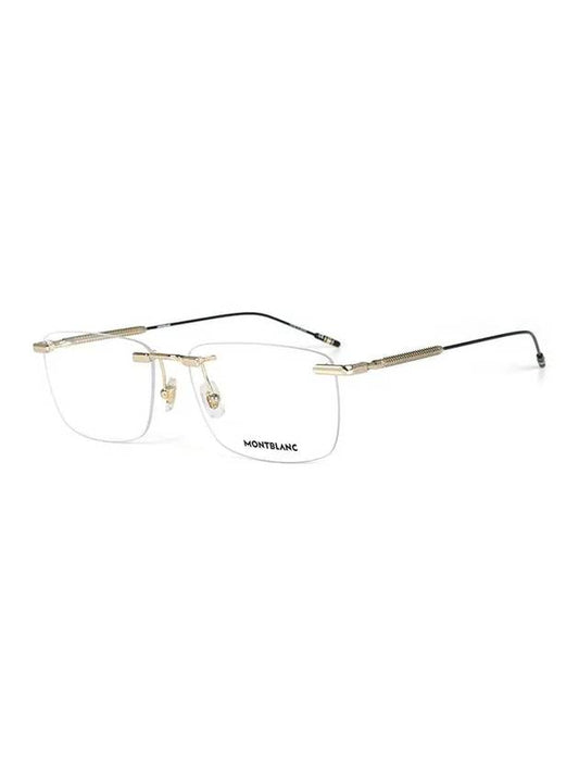 Eyewear Rimless Metal Eyeglasses Gold - MONTBLANC - BALAAN 2