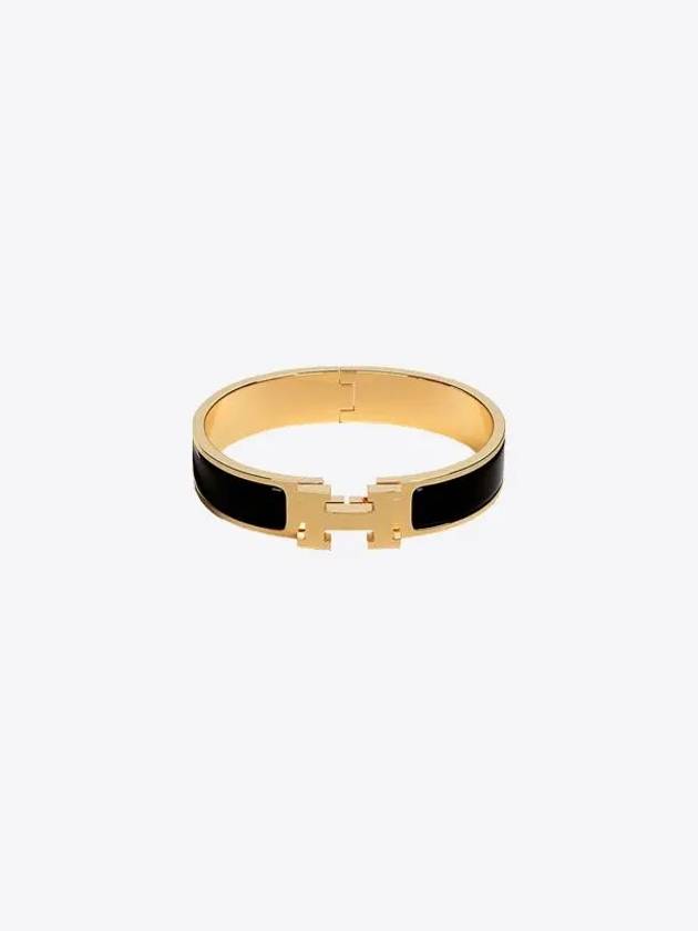 Clic H Bracelet Gold Noir - HERMES - BALAAN 2