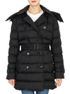 Detachable Hoodie Puffer Coat Padded Black - BURBERRY - BALAAN 4