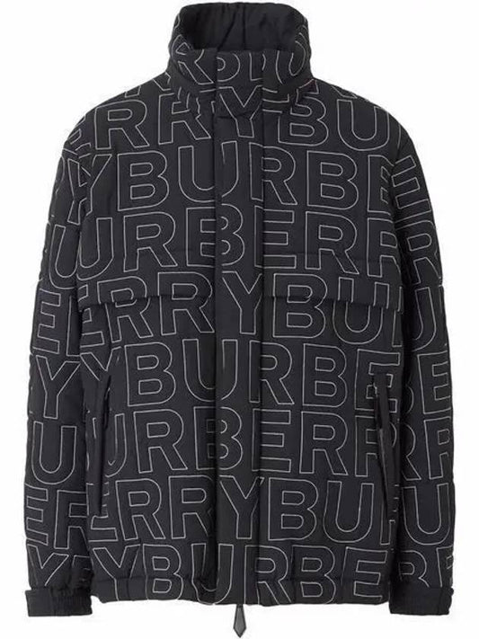 Logo Packaway Hooded Padding Black - BURBERRY - BALAAN 2