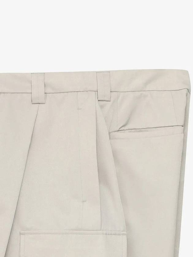 Cotton Pleated Pocket Wide Pants Ivory - NOIRER - BALAAN 6