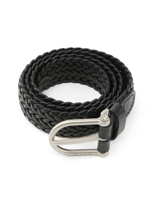 FE Manil2 leather belt noir black - BLEU DE CHAUFFE - BALAAN 1