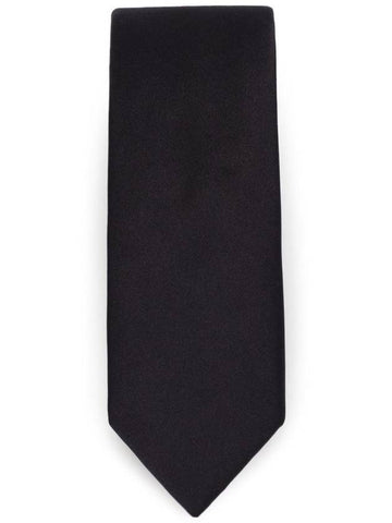 logo embroidered silk tie GT149EG3UBG - DOLCE&GABBANA - BALAAN 1