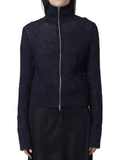 Slim Linen Zip-Up Jacket Navy - OUR LEGACY - BALAAN 2