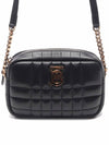 Quilted Leather Mini Lola Camera Shoulder Bag Black - BURBERRY - BALAAN 3