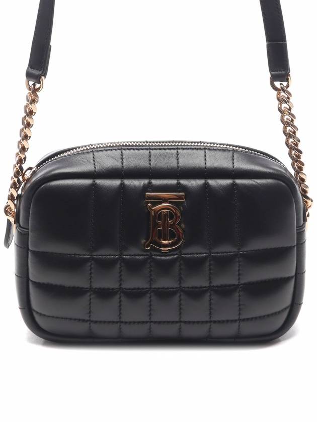 Quilted Leather Mini Lola Camera Shoulder Bag Black - BURBERRY - BALAAN 3