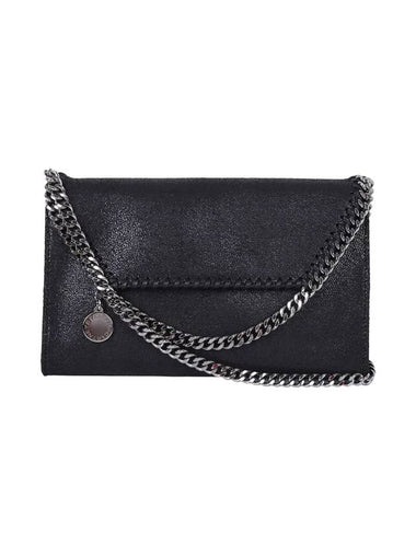 silver Falabella mini shoulder bag black - STELLA MCCARTNEY - BALAAN 1