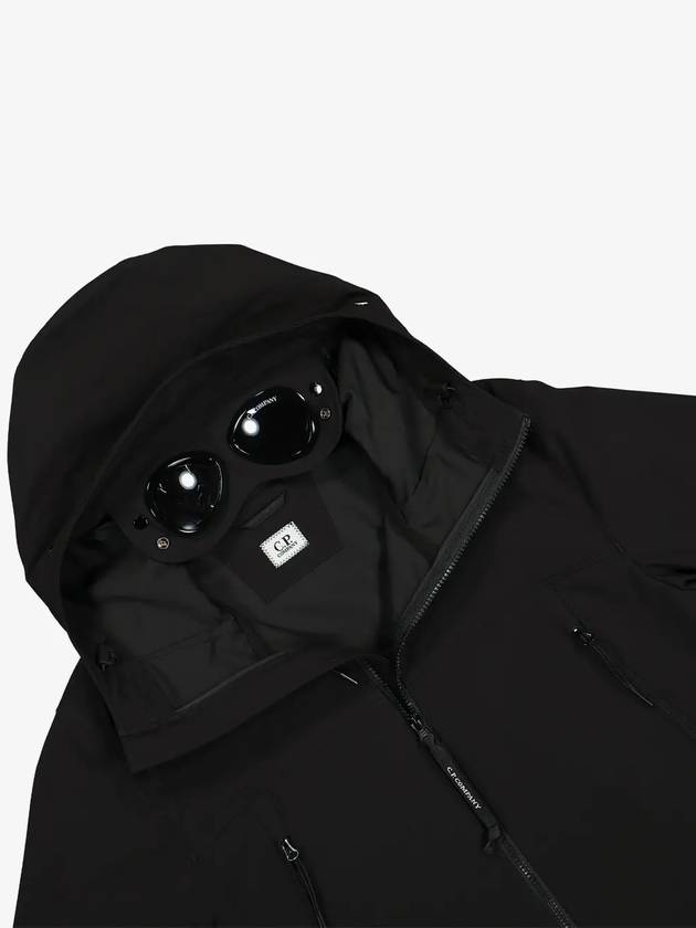 Shell R Goggle Hooded Jacket Black - CP COMPANY - BALAAN 6