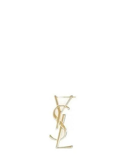 YSL Cassandre Single Metal Earrings Gold - SAINT LAURENT - BALAAN 2