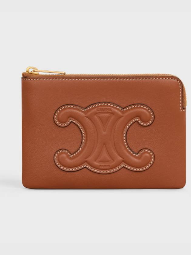 Triomphe Pouch Card Wallet Tan - CELINE - BALAAN 2