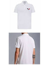 Tennis Logo Patch Polo Shirt White - MONCLER - BALAAN 5