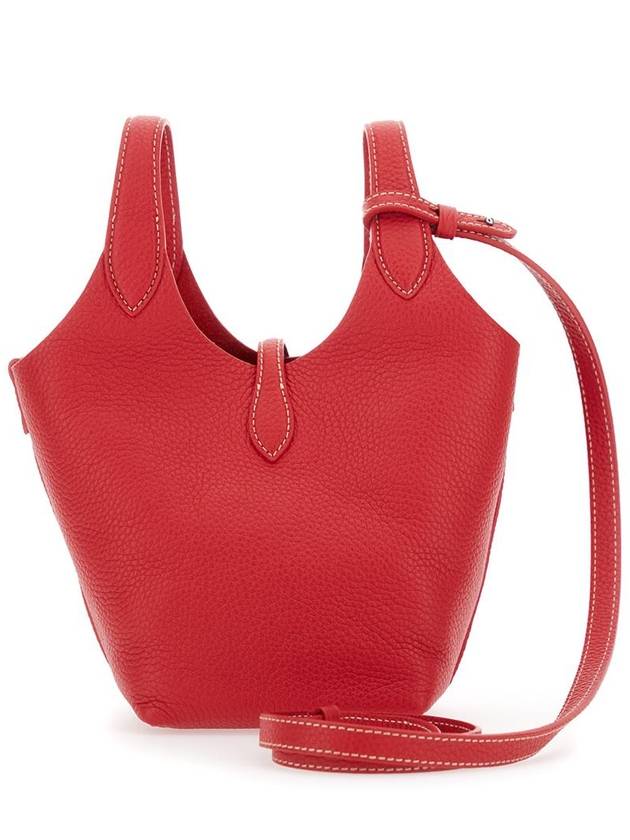 'Play' Red Handbag With Removable Shoulder Strap And Pony Embroidery On The Front In Leather Woman - POLO RALPH LAUREN - BALAAN 2