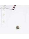 Logo Patch Short Sleeve Polo Optical White - MONCLER - BALAAN 3