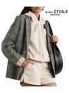 Check Pattern Jacket Gray - ISABEL MARANT ETOILE - BALAAN.