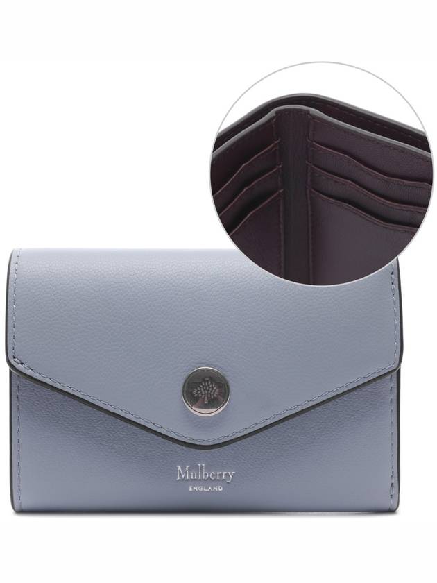 Folded Multi Card Wallet Blue - MULBERRY - BALAAN 3