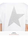 Men's Gold Star Glitter Logo Short Sleeve T-Shirt White - GOLDEN GOOSE - BALAAN 10